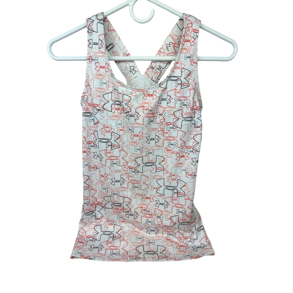 UNDER ARMOUR Heat Gear Racerback Tank Top‎ with Shelf Bra | Size XSmall